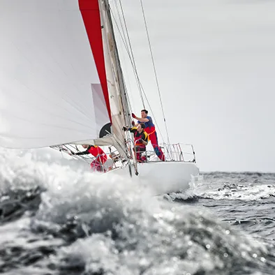 People sailing on a boat
