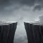 A dramatic cliffside